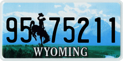 WY license plate 9575211