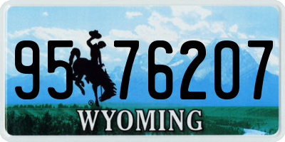 WY license plate 9576207