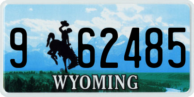 WY license plate 962485