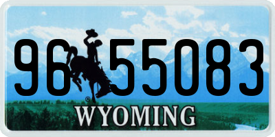 WY license plate 9655083