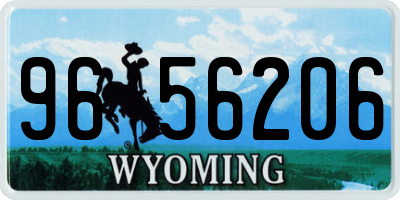 WY license plate 9656206