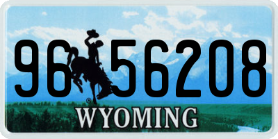 WY license plate 9656208