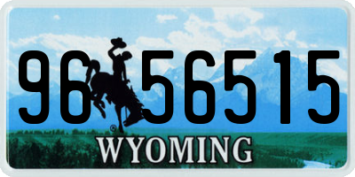 WY license plate 9656515