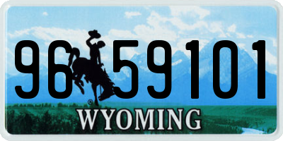 WY license plate 9659101