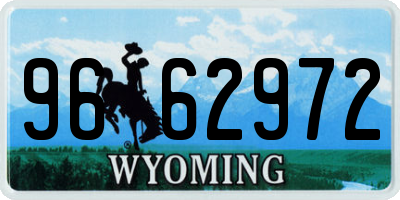 WY license plate 9662972