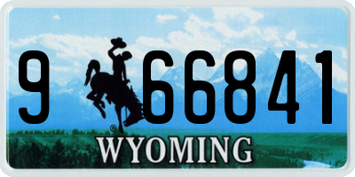 WY license plate 966841