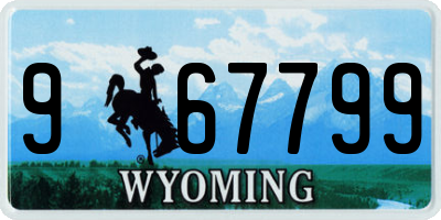 WY license plate 967799
