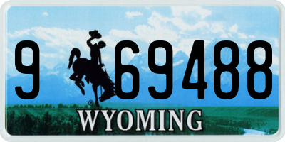 WY license plate 969488