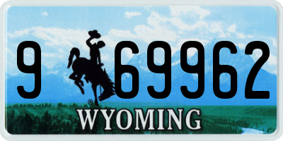 WY license plate 969962