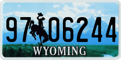 WY license plate 9706244