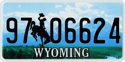WY license plate 9706624