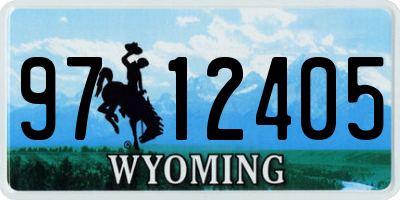 WY license plate 9712405