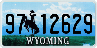 WY license plate 9712629