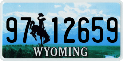 WY license plate 9712659