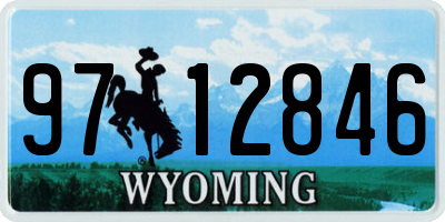 WY license plate 9712846