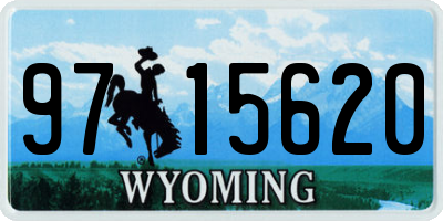 WY license plate 9715620