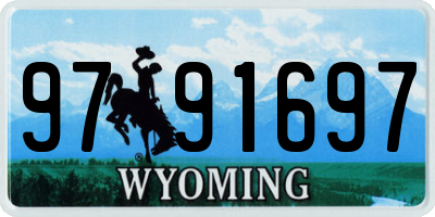 WY license plate 9791697