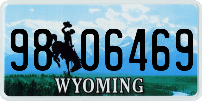 WY license plate 9806469