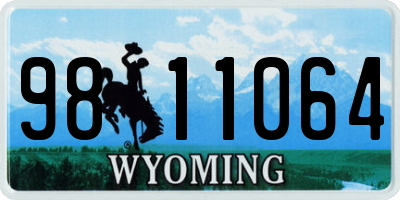 WY license plate 9811064