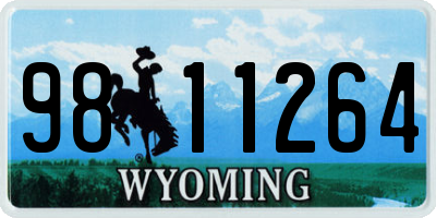 WY license plate 9811264