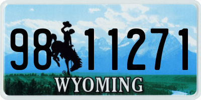 WY license plate 9811271