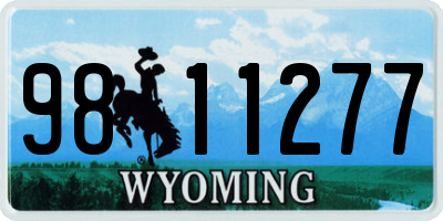 WY license plate 9811277