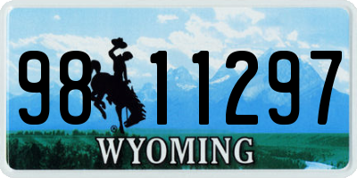 WY license plate 9811297