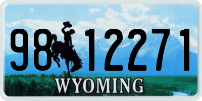 WY license plate 9812271