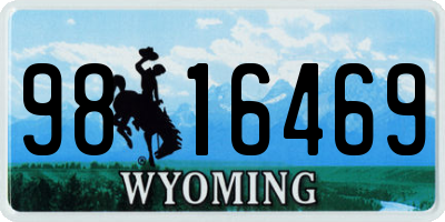 WY license plate 9816469