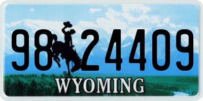WY license plate 9824409