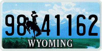 WY license plate 9841162