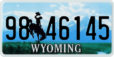 WY license plate 9846145