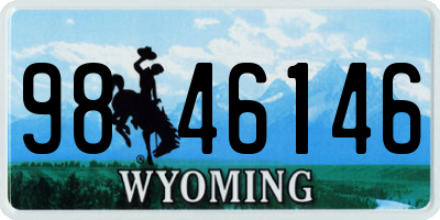 WY license plate 9846146
