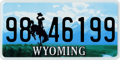 WY license plate 9846199