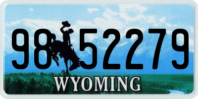 WY license plate 9852279