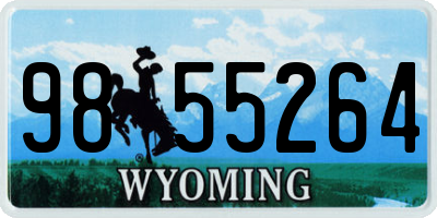 WY license plate 9855264