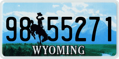 WY license plate 9855271