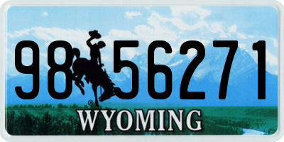 WY license plate 9856271