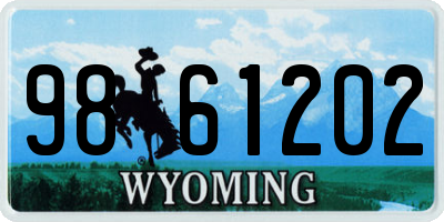 WY license plate 9861202