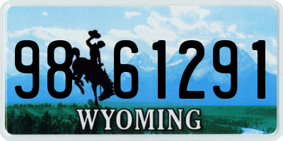WY license plate 9861291