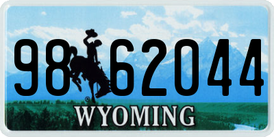 WY license plate 9862044