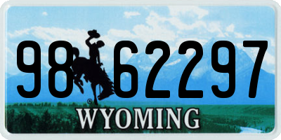 WY license plate 9862297