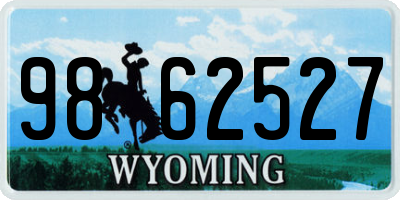 WY license plate 9862527