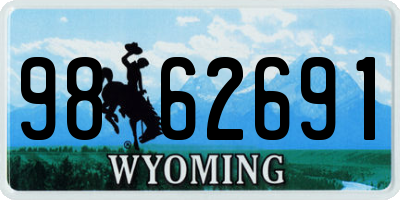 WY license plate 9862691