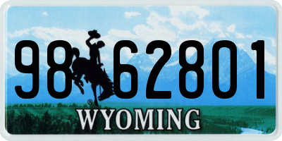 WY license plate 9862801