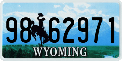 WY license plate 9862971