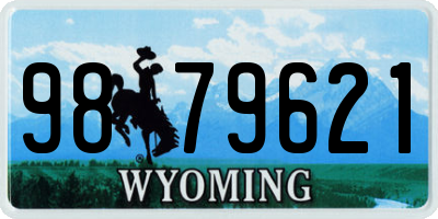 WY license plate 9879621