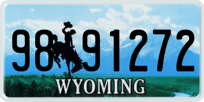 WY license plate 9891272