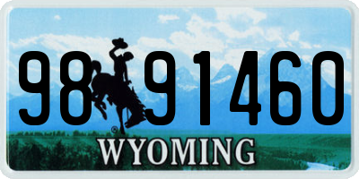 WY license plate 9891460