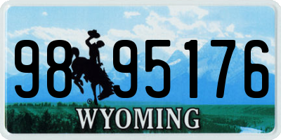 WY license plate 9895176